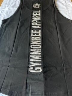 Gym Monkee - Black Tank Top - Back