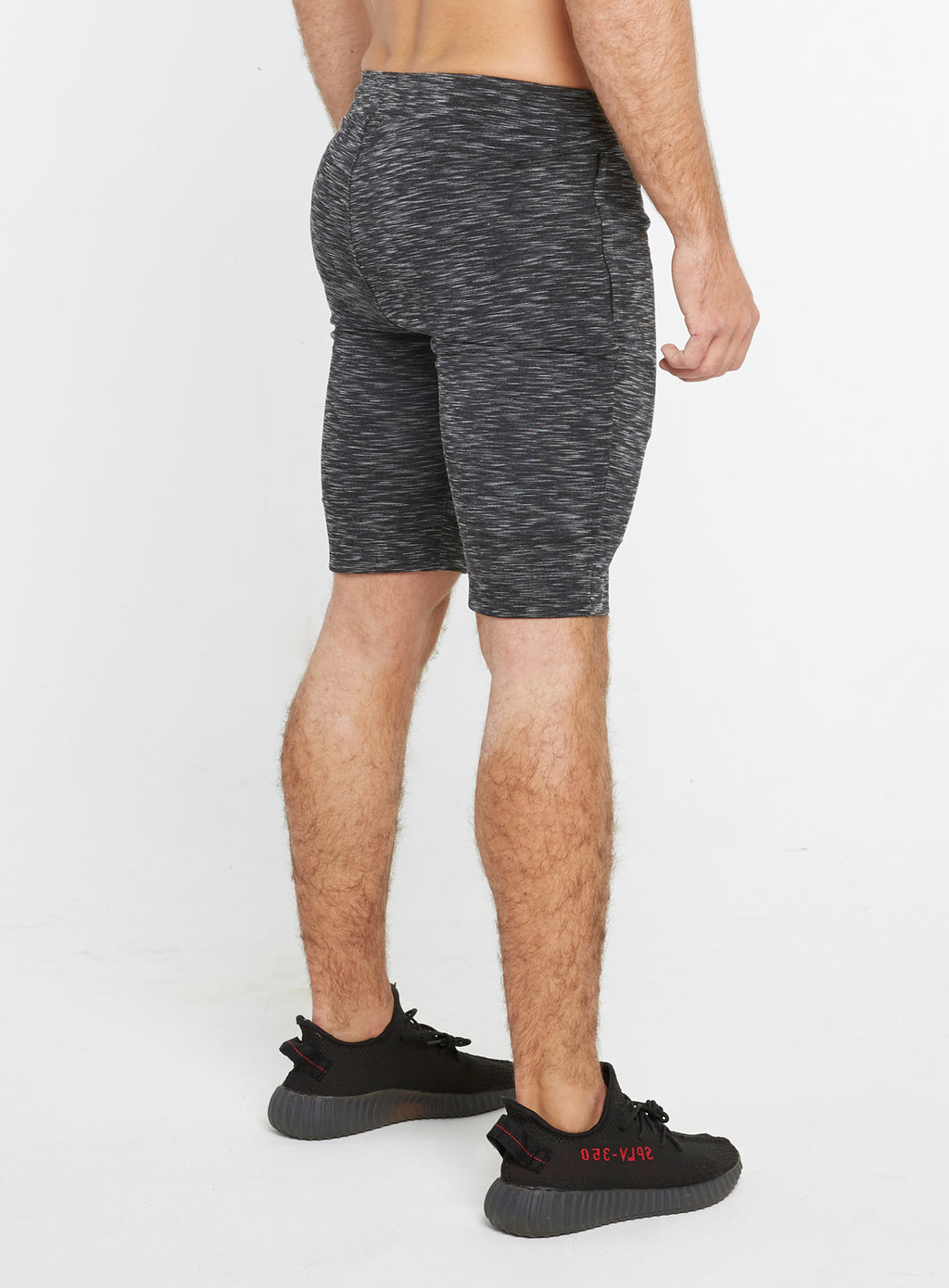 Gym Monkee - Black Striped Shorts RIGHT