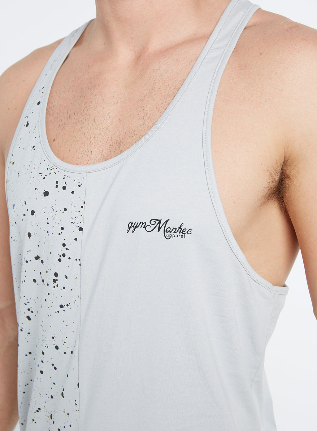 Gym Monkee - Grey Speckled Vest CHEST
