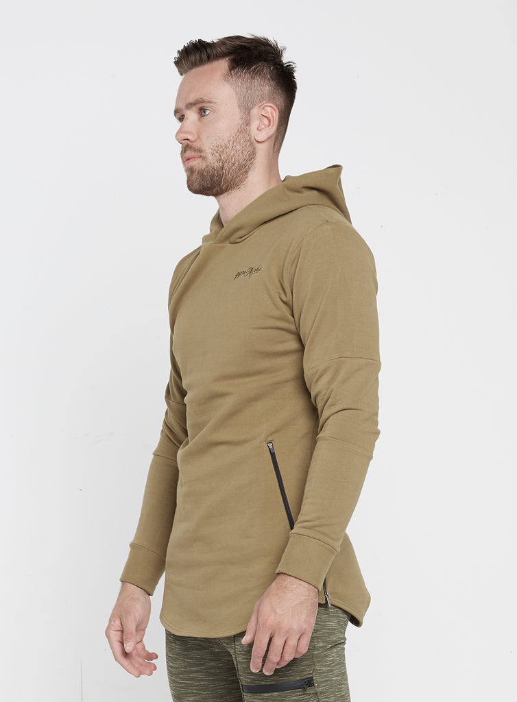 Gym Monkee - Khaki Hoodie LEFT