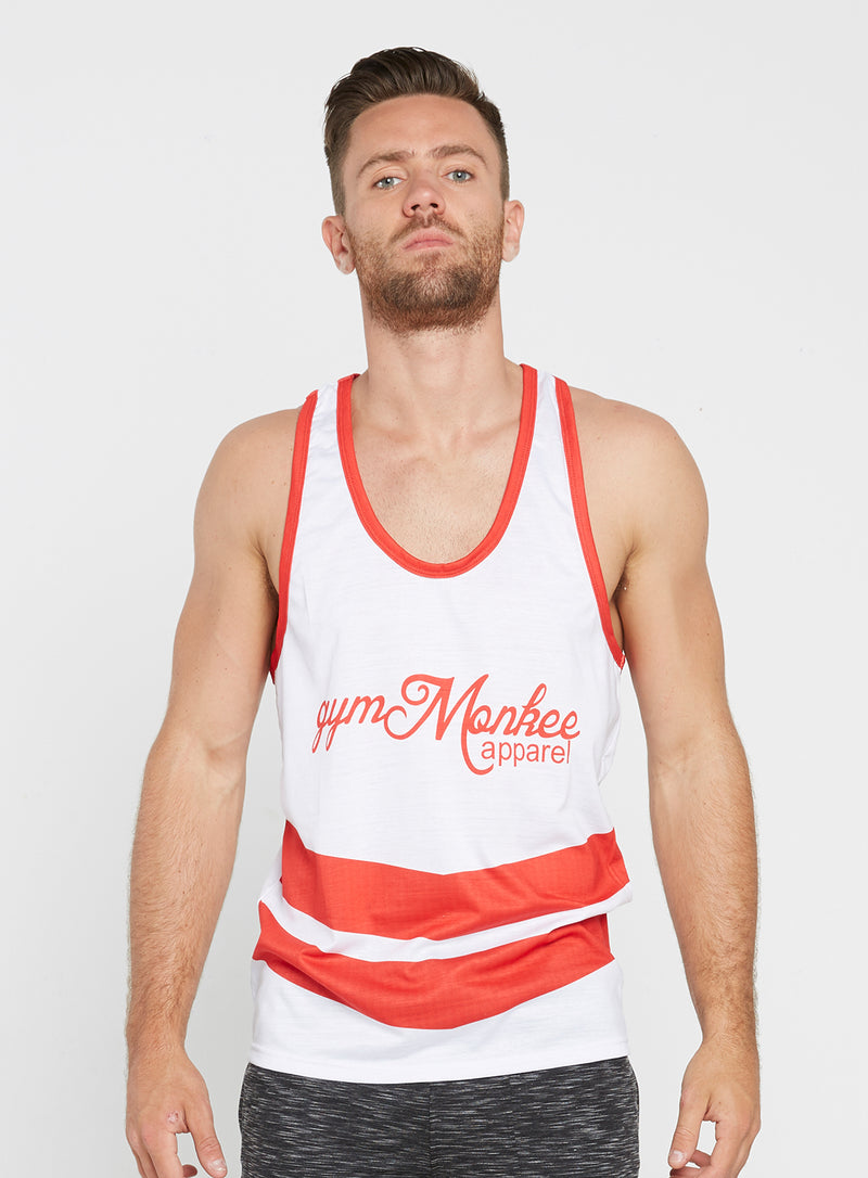 Gym Monkee - Red Sublimated Vest FRONT