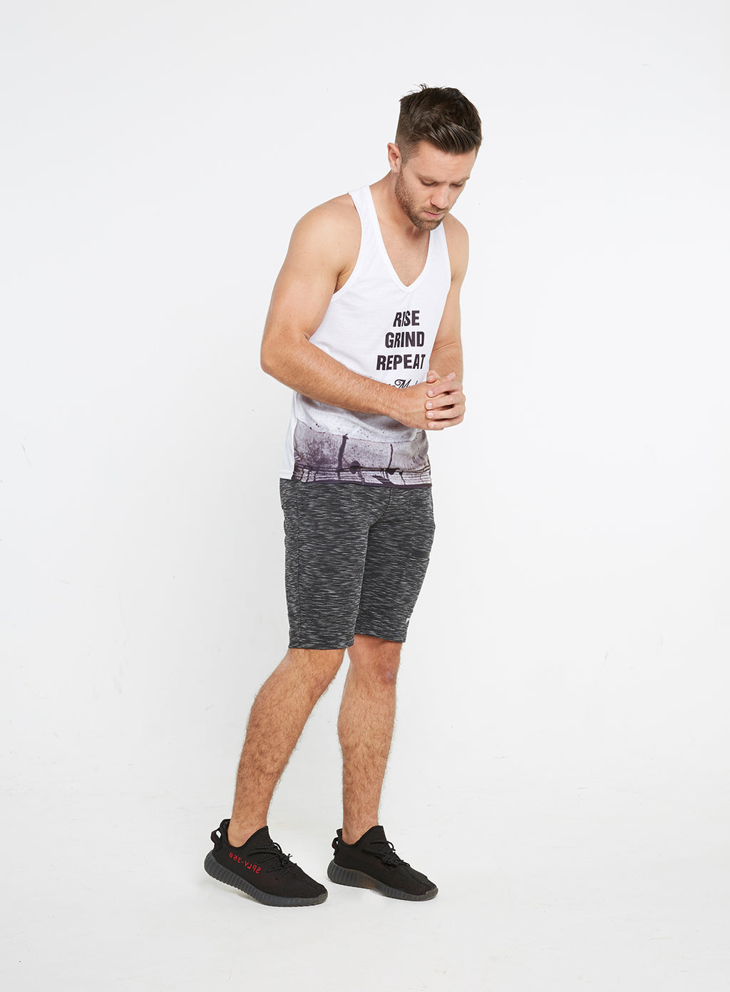 Gym Monkee - Rise Sublimated Vest FRONT FULL