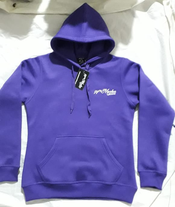 Gym Monkee - Purple Bold Hoodie FRONT