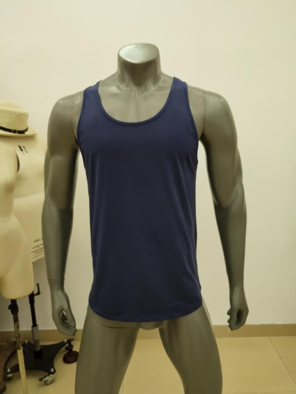 Gym Monkee - Navy Tank Top FRONT
